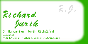 richard jurik business card